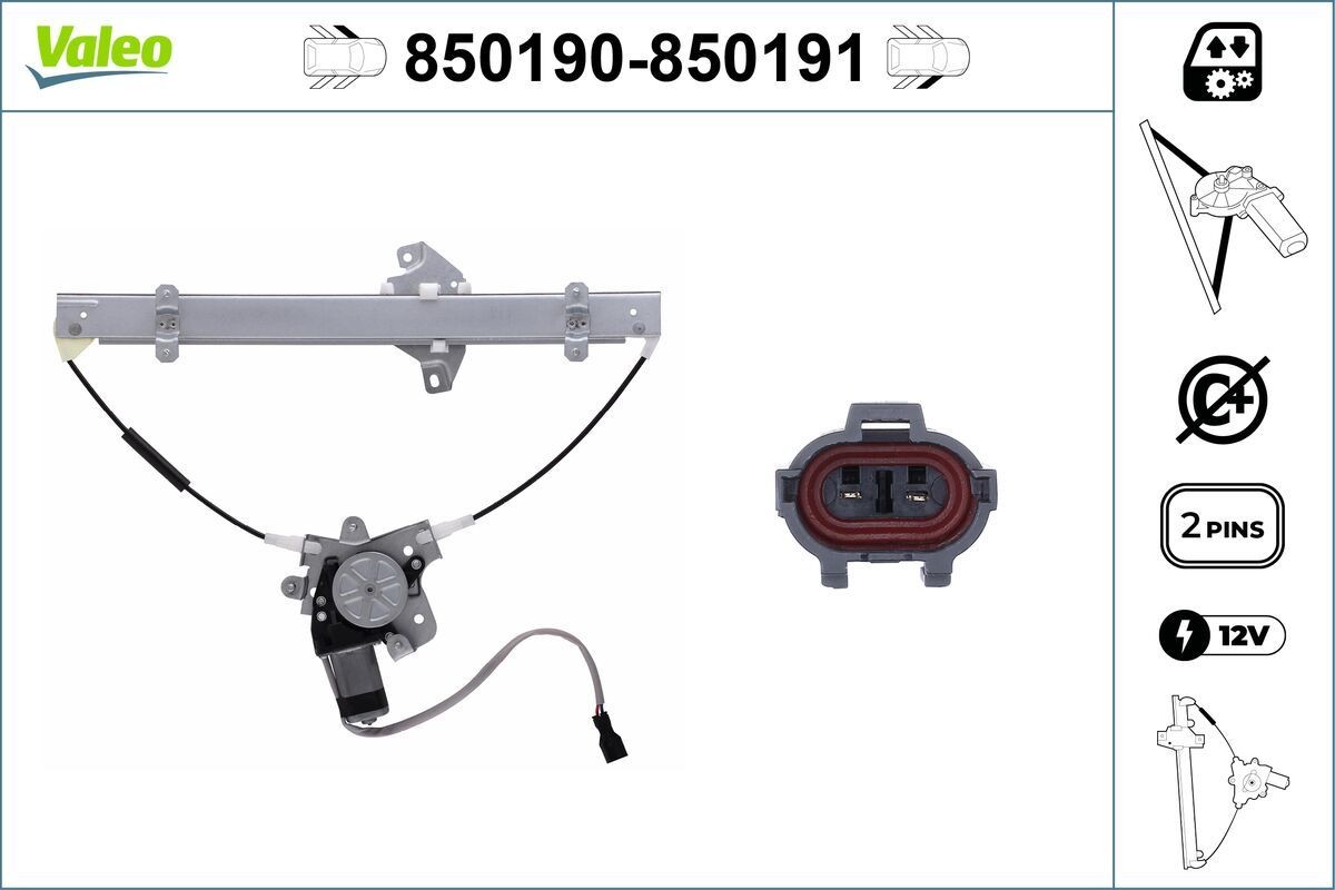 VALEO Window regulator Article number: 850190 cheaply