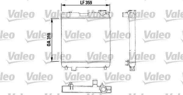 VALEO Engine radiator Article number: 883053 cheaply