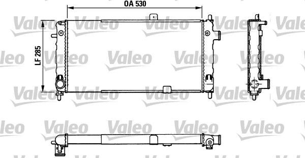 VALEO Engine radiator Article number: 883771 cheaply