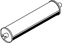 DINEX Middle- / End Silencer Article number: 50320 cheaply