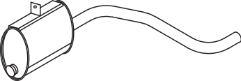 DINEX Middle- / End Silencer Article number: 50341 cheaply