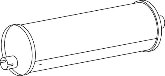 DINEX Middle- / End Silencer Article number: 50355 cheaply