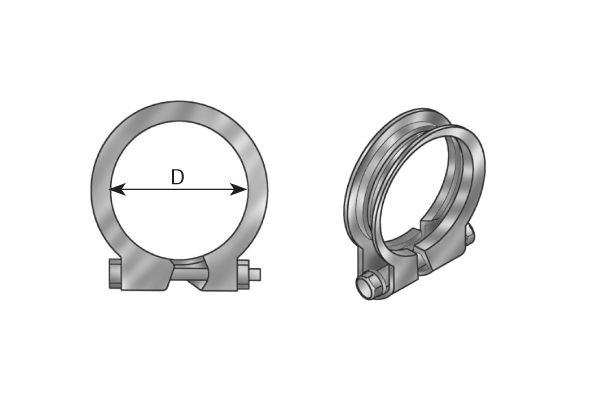 DINEX Clamp, exhaust system Article number: 99120 cheaply