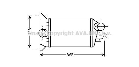 PRASCO Intercooler Varenummer: FD4354 billige