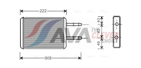 AVA COOLING SYSTEMS Heater matrix Article number: FD6353 cheaply