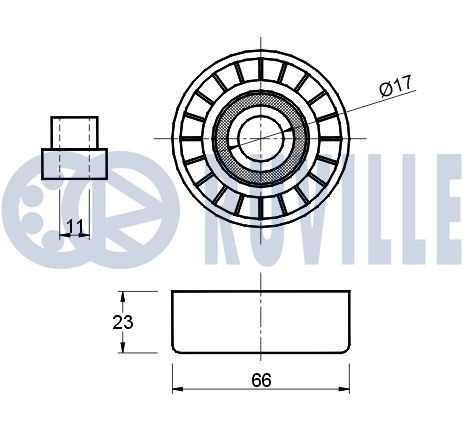 RUVILLE Gear, timing chain deflector Article number: 55028 cheaply