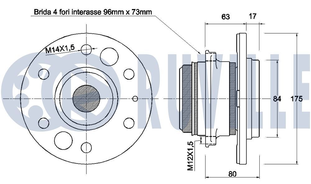 RUVILLE Tensioner Lever, v-ribbed belt Article number: 55252 cheaply