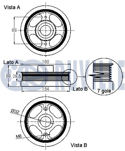 RUVILLE Timing belt kit Article number: 5540171 cheaply