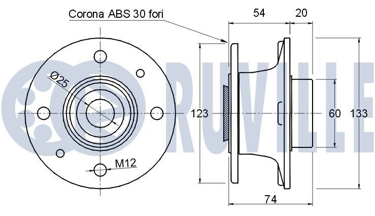 RUVILLE Timing belt kit Article number: 5544270 cheaply
