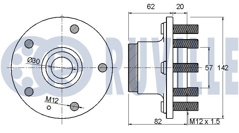 RUVILLE Timing belt kit Article number: 5549670 cheaply