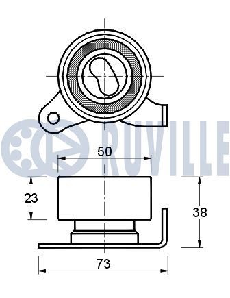 RUVILLE Tensioner Lever, v-ribbed belt Article number: 55586 cheaply