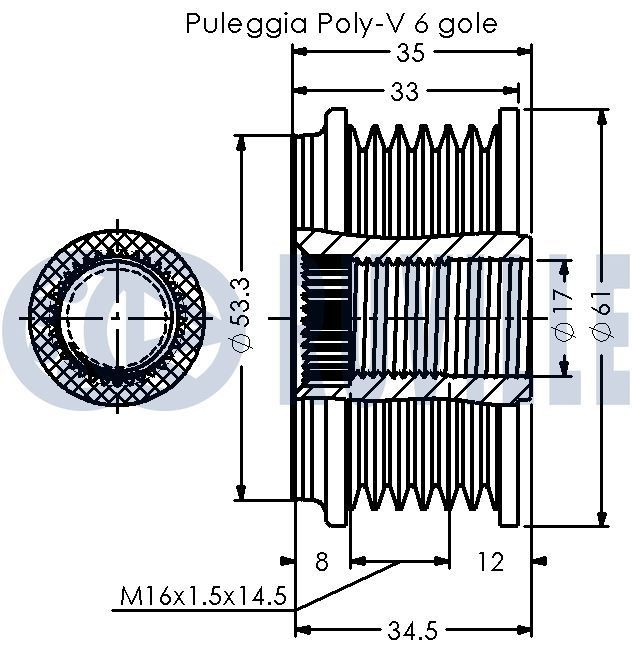 RUVILLE Timing belt deflection pulley Article number: 55704 cheaply