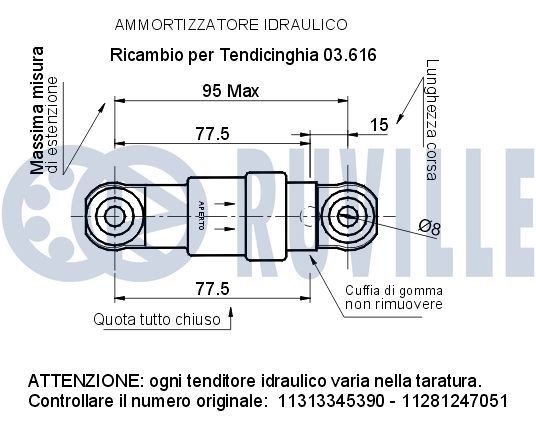 RUVILLE Deflection / Guide Pulley, v-ribbed belt Article number: 55841 cheaply