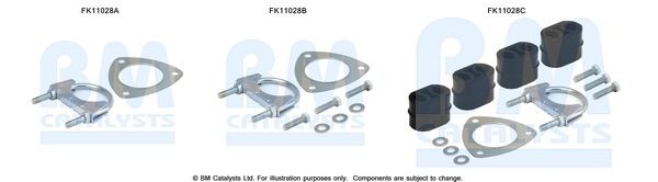 BM CATALYSTS Mounting Kit, soot filter Article number: FK11028 cheaply
