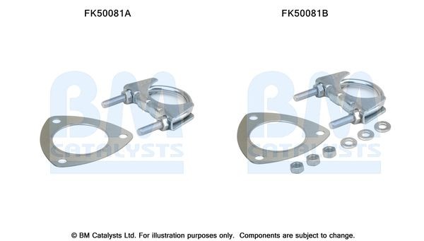 BM CATALYSTS Mounting Kit, exhaust pipe Article number: FK50081 cheaply