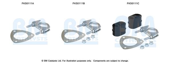 BM CATALYSTS Mounting Kit, exhaust pipe Article number: FK50111 cheaply