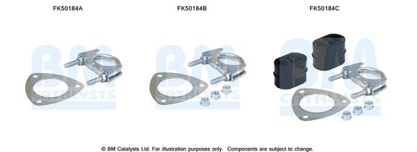 BM CATALYSTS Mounting Kit, exhaust pipe Article number: FK50184 cheaply