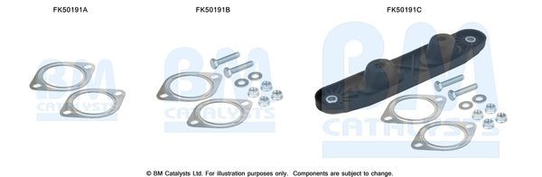 BM CATALYSTS Montagesæt, udstødningsrør Varenummer: FK50191 billige