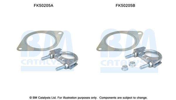 BM CATALYSTS Mounting Kit, exhaust pipe Article number: FK50205 cheaply