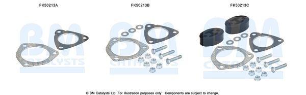 BM CATALYSTS Mounting Kit, exhaust pipe Article number: FK50213 cheaply