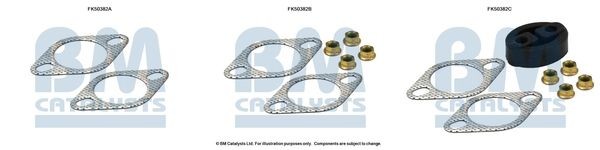 BM CATALYSTS Mounting Kit, exhaust pipe Article number: FK50382 cheaply