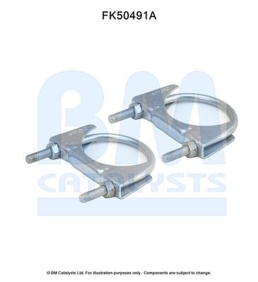 BM CATALYSTS Mounting Kit, exhaust pipe Article number: FK50491 cheaply