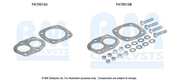 BM CATALYSTS Mounting Kit, exhaust pipe Article number: FK70012 cheaply