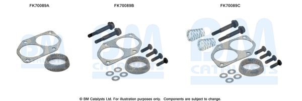 BM CATALYSTS Mounting Kit, exhaust pipe Article number: FK70089 cheaply