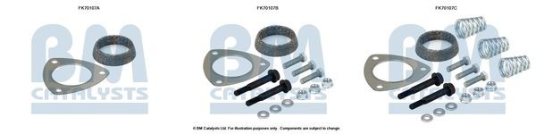 BM CATALYSTS Mounting Kit, exhaust pipe Article number: FK70107 cheaply