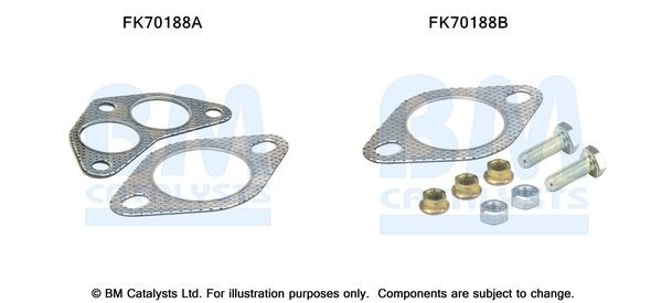 BM CATALYSTS Mounting Kit, exhaust pipe Article number: FK70188 cheaply