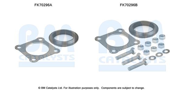 BM CATALYSTS Mounting Kit, exhaust pipe Article number: FK70296 cheaply