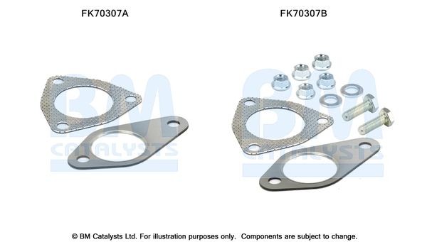 BM CATALYSTS Mounting Kit, exhaust pipe Article number: FK70307 cheaply