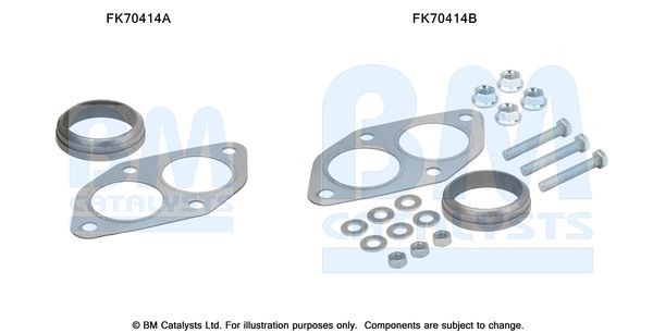 BM CATALYSTS Mounting Kit, exhaust pipe Article number: FK70414 cheaply