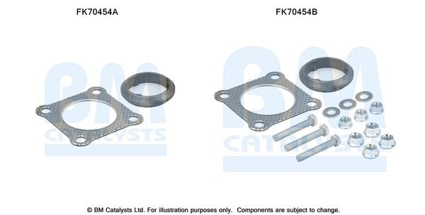 BM CATALYSTS Mounting Kit, exhaust pipe Article number: FK70454 cheaply