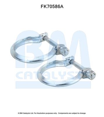 BM CATALYSTS Mounting Kit, exhaust pipe Article number: FK70586 cheaply