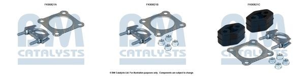 BM CATALYSTS Mounting Kit, catalytic converter Article number: FK90821 cheaply