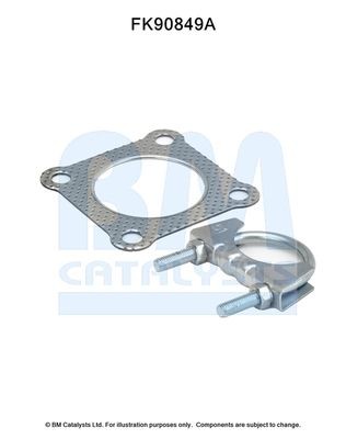 BM CATALYSTS Mounting Kit, catalytic converter Article number: FK90849 cheaply