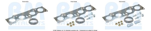 BM CATALYSTS Mounting Kit, catalytic converter Article number: FK91303 cheaply