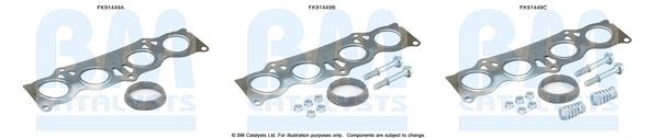 BM CATALYSTS Mounting Kit, catalytic converter Article number: FK91449 cheaply