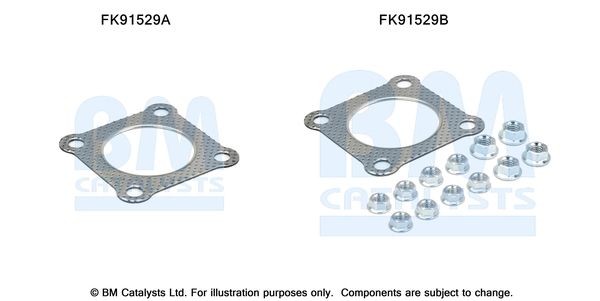 BM CATALYSTS Mounting Kit, catalytic converter Article number: FK91529 cheaply