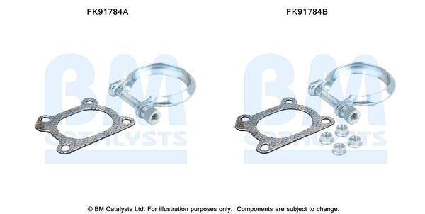BM CATALYSTS Mounting Kit, catalytic converter Article number: FK91784 cheaply