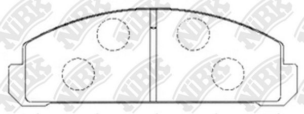 NiBK Handbrake shoes Article number: FN0621 cheaply