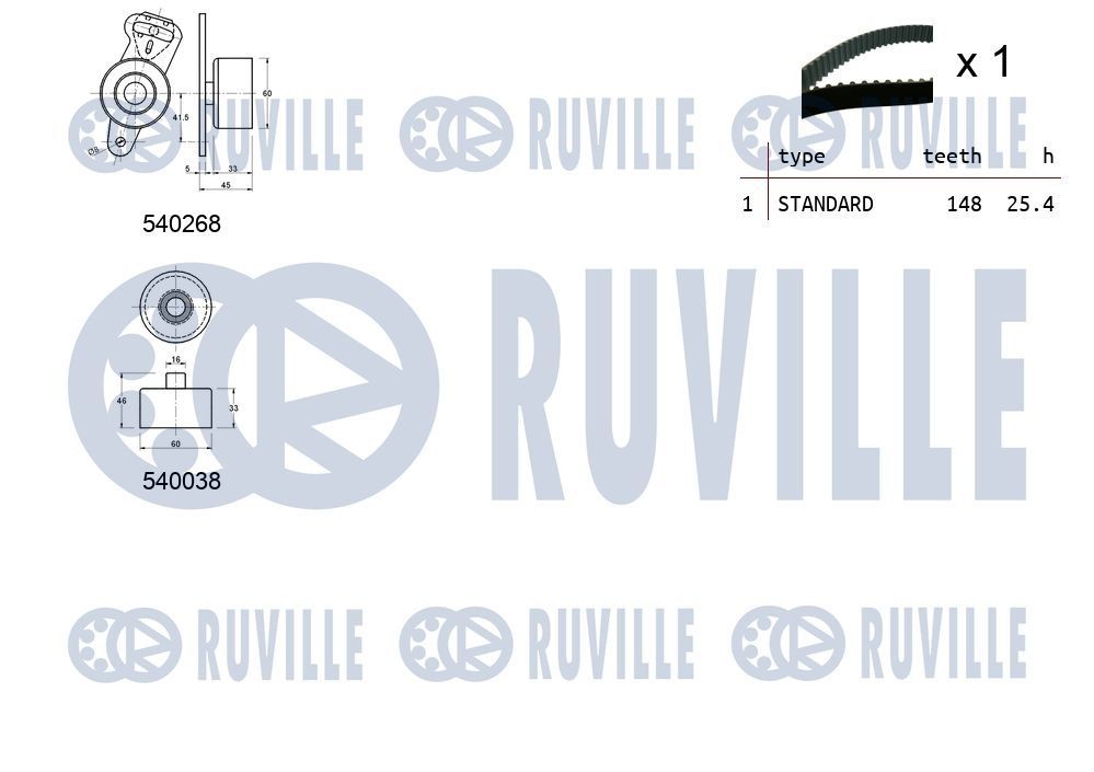 RUVILLE Water pump Article number: 65309 cheaply