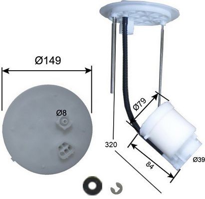 JS ASAKASHI Fuel filter Article number: FS21008 cheaply
