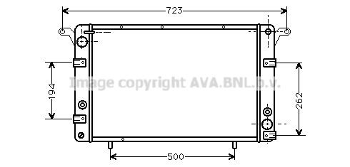 PRASCO Engine radiator Article number: FT2164 cheaply