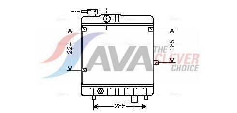 AVA COOLING SYSTEMS Engine radiator Article number: FTA2028 cheaply