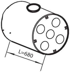 DINEX Midtre / bakre lydpotte artikkelnummer: 80403 billig