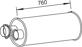 DINEX Midtre / bakre lydpotte artikkelnummer: 80460 billig