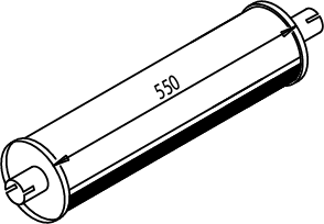 DINEX Middle- / End Silencer Article number: 48300 cheaply