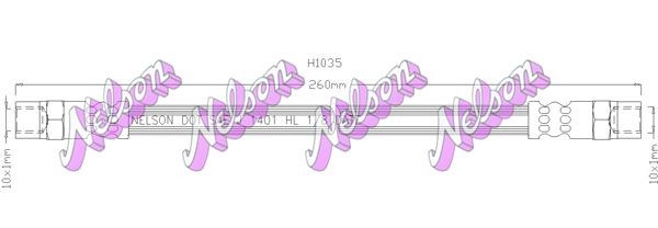 KAWE Brake hose Article number: H1035 cheaply